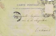 verso d'une carte du 14 dcembre 1899